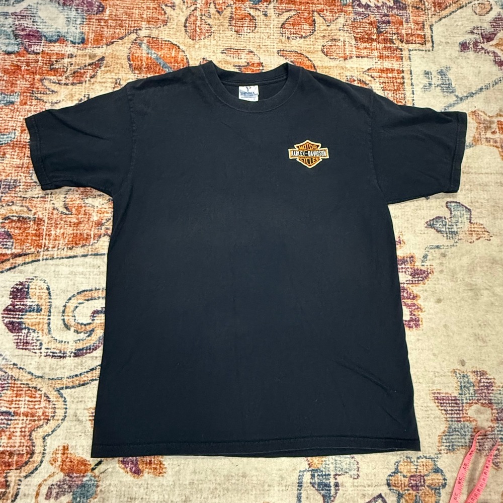 Harley Davidson Mazatlan Mens T Shirt Black Cotton‎ Short Sleeve Size Large
